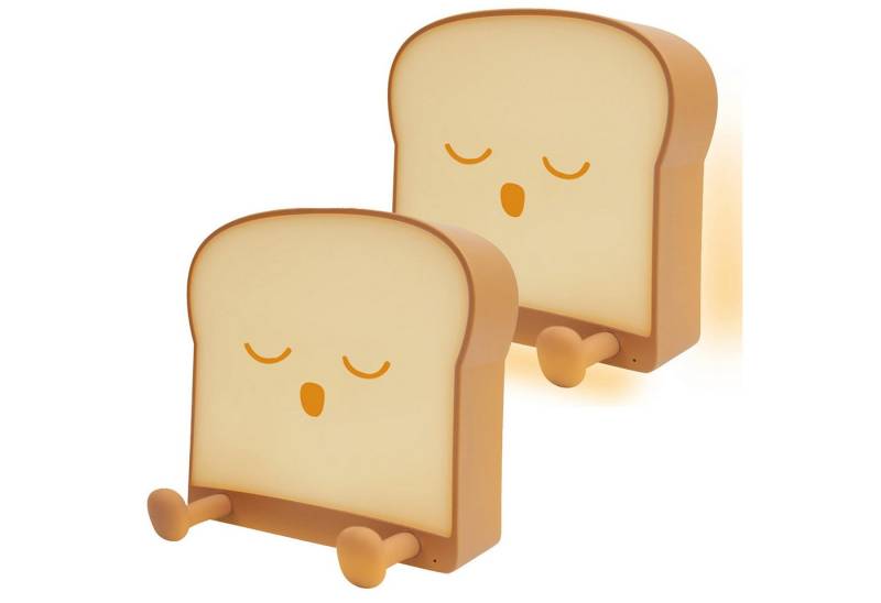 BlingBin LED Nachtlicht Nachtlicht Kinder, Süßes LED Nachtlicht mit USB Wiederaufladbar, mit Telefonständer, LED fest integriert, Warmweiß von BlingBin