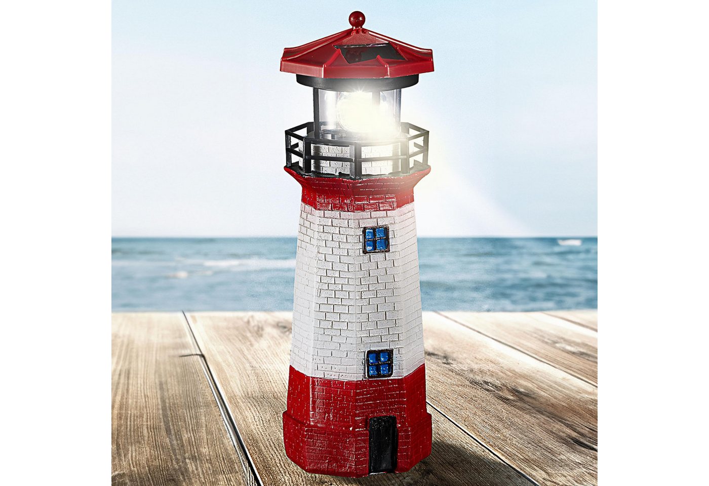 BlingBin LED Solarleuchte LED Solar Leuchtturm Gartendeko Leuchtfeuer Turm Leuchtfeuer 360 Grad, LED fest integriert, Tageslichtweiß, Leuchtturm mit Tageslichtsensor für automatisches Ein- und Ausschalten BlingBin LED Solarleuchte LED Solar Leuchtturm Gartendeko Leuchtfeuer Turm Leuchtfeuer 360 Grad, LED fest integriert, Tageslichtweiß, Leuchtturm mit Tageslichtsensor für automatisches Ein- und Ausschalten von BlingBin