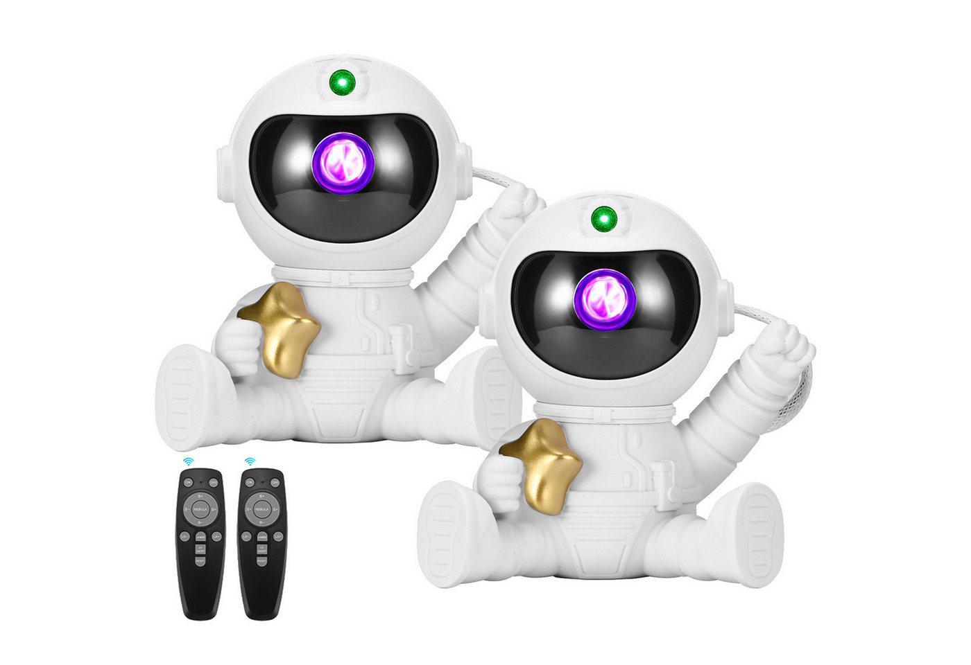 BlingBin LED-Sternenhimmel Projektor Astronaut - LED Galaxy Light Nachtlicht mit Fernbedienung, mit Fernbedienung (10-Meter-Infrarot-Fernbedienung), LED fest integriert, RGB bunt, Schlafzimmer Decken Sternlichtprojektor,Geschenk für Kinder Erwachsene von BlingBin