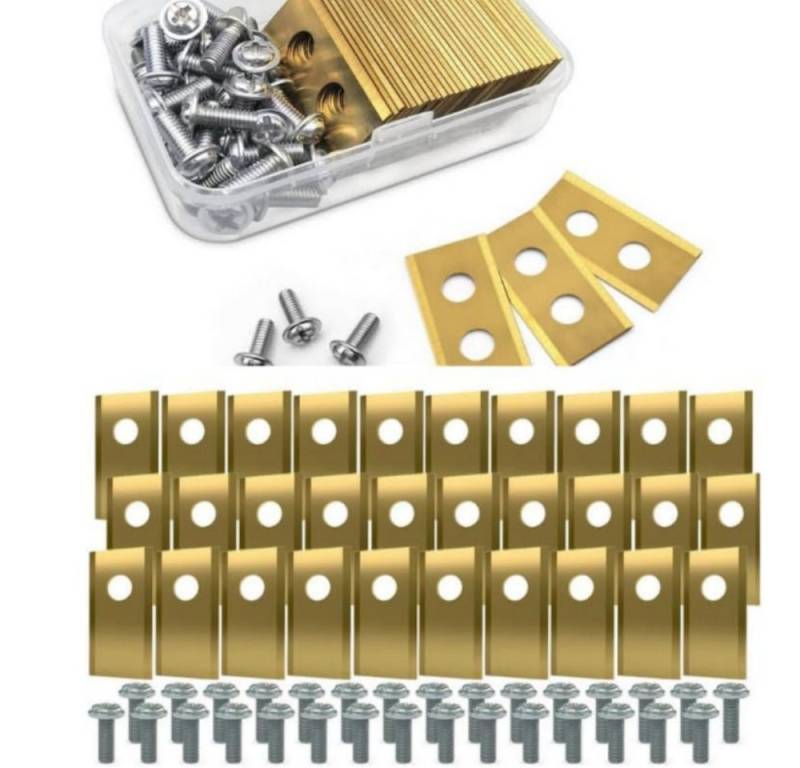 BlingBin Mährobotermesser 30 x Titan Klingen Mähroboter Messer Ersatzmesser für Mähroboter (30er Set, 30-St., 30pcs), Ersatzklingen passend für Worx Landroid y LandXcape Zoef Roboter von BlingBin