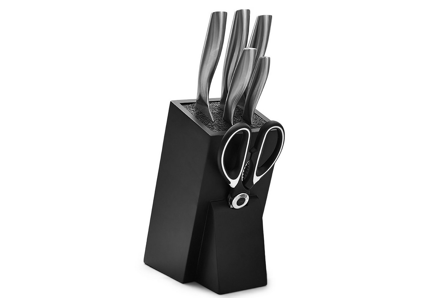 BlingBin Messerblock Gourmet Messerorganizer - ohne Messer (1tlg), universal für Küchenmesser Kochmesser Kochbesteck - schwarz von BlingBin