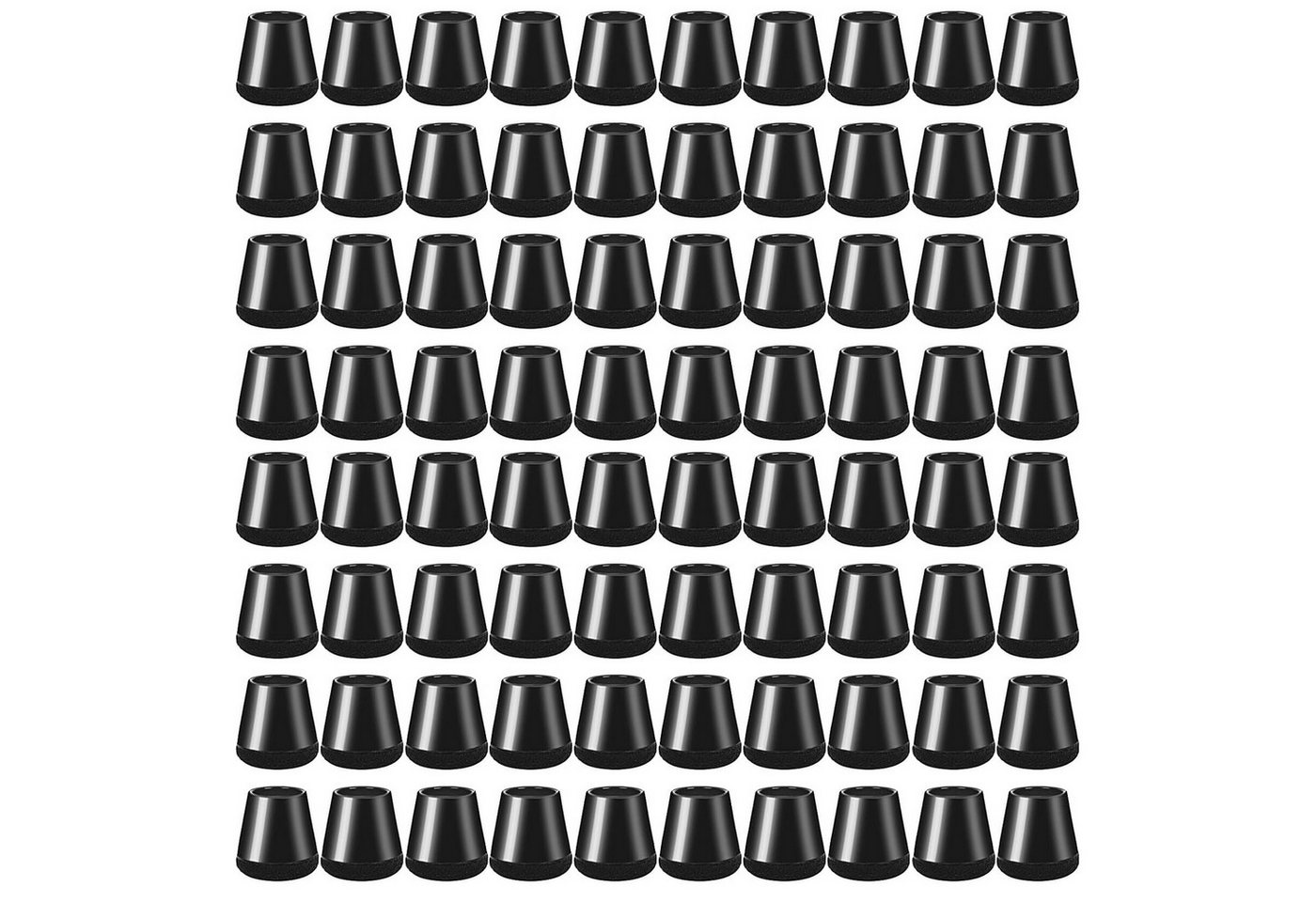 BlingBin Möbelfuß 40 Stück Schutzkappen für Stuhlbeine Silikon Stuhlbeinkappen, (80er Set, 80-St., 80pcs), Filzgleiter für Stühle von Geräusche und Kratzer Beseitigen von BlingBin