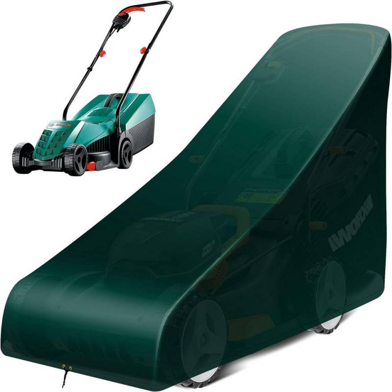 BlingBin Rasenmäher-Schutzhülle Abdeckung für den Rasenmäher Rasenmäherabdeckung wasserdicht (1er Set, 1-St., 1pcs), wasserdicht, winddicht, UV-Schutz, 67 x 191 x 110 cm, Grün von BlingBin