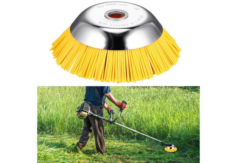 BlingBin Reinigungsbürste Unkrautbürste aus Nylon, 8-Zoll-Rasenmäher-Unkrautbürste, Rasen, (2er Set, 1-tlg., 2 Stück), Rundbürste, Profi Rasenmäher Unkrautbürste, passend für Rasenmäher von BlingBin