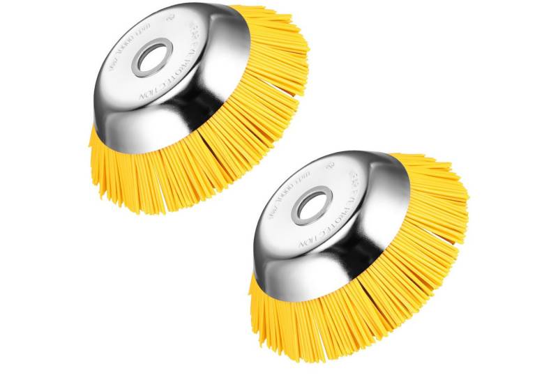 BlingBin Reinigungsbürste Unkrautbürste aus Nylon, 8-Zoll-Rasenmäher-Unkrautbürste, Rasen, (2er Set, 2-tlg., 2 Stück), Rundbürste, Profi Rasenmäher Unkrautbürste, passend für Rasenmäher von BlingBin