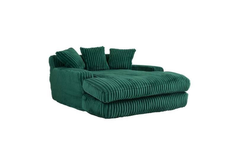BlingBin Schlafsofa Cord-Schlafsofa mit 3 weichen Kissen, Einzelsitz-Bodensofa, Loungesofa, Modernes Cord-Schlafsofa 125 x 155 x 63 cm,150 kg Belastbarkeit 1 Teile, Cloud Couch für Wohnzimmer Wohnung Büro, dicke Polsterung von BlingBin