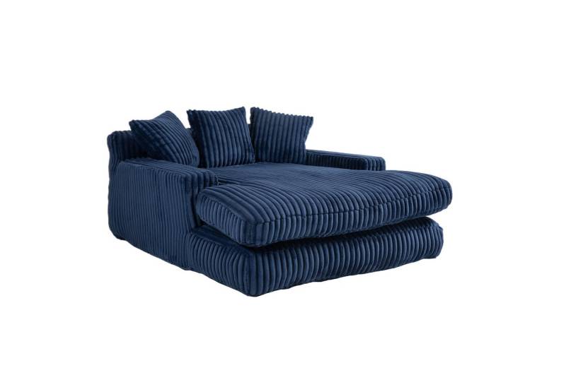 BlingBin Schlafsofa Cord-Schlafsofa mit 3 weichen Kissen, Einzelsitz-Bodensofa, Loungesofa, Modernes Cord-Schlafsofa 125 x 155 x 63 cm,150 kg Belastbarkeit 1 Teile, Cloud Couch für Wohnzimmer Wohnung Büro, dicke Polsterung von BlingBin