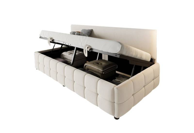 BlingBin Schlafsofa Polsterbett Stauraumbett 90 x200 cm, Einzelbett 1 Teile, Mit Hydraulischem Stauraum, Rückenlehne Ohne Armlehnen BlingBin Schlafsofa Polsterbett Stauraumbett 90 x200 cm, Einzelbett 1 Teile, Mit Hydraulischem Stauraum, Rückenlehne Ohne Armlehnen von BlingBin