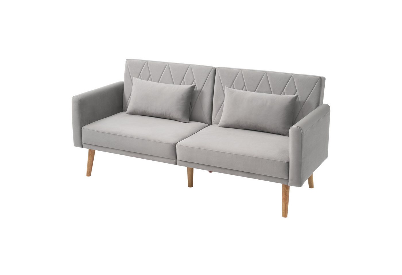 BlingBin Schlafsofa Sofa, Zweisitzer-Sofa, Loungesofa, 1er Set 1 Teile, Schlafsofa aus Samtstoff, für Wohnzimmer, Schlafzimmer, Heimkino von BlingBin