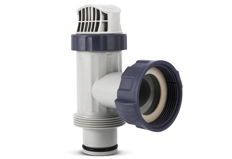 BlingBin Schlauchadapter Kolbenventil Absperrventil Absperrhahn für Intex Poolanschluss, (1er Set, 1-St., 11.5*16 cm), Schwimmbad Pool Ventil, Absperrschieber für 38mm Schlauch von BlingBin