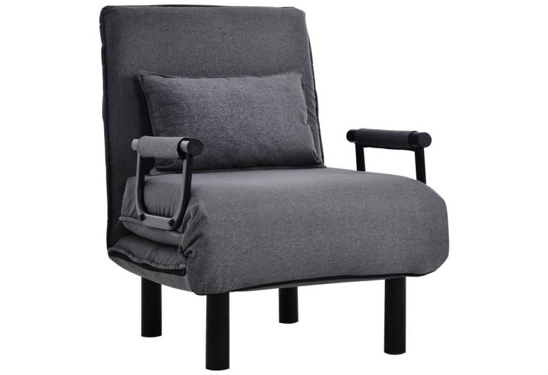 BlingBin Sessel Klappbares 3-in-1 Schlafsofa Bett Stuhl, Loungesessel (Schlafsessel Gästebett, 1-St., verstellbare Rückenlehne mit 6 Positionen, Bis 150 kg belastbar), Gepolsterter Sitz, Freizeit-Chaiselounge-Couch für Zuhause, Büro von BlingBin