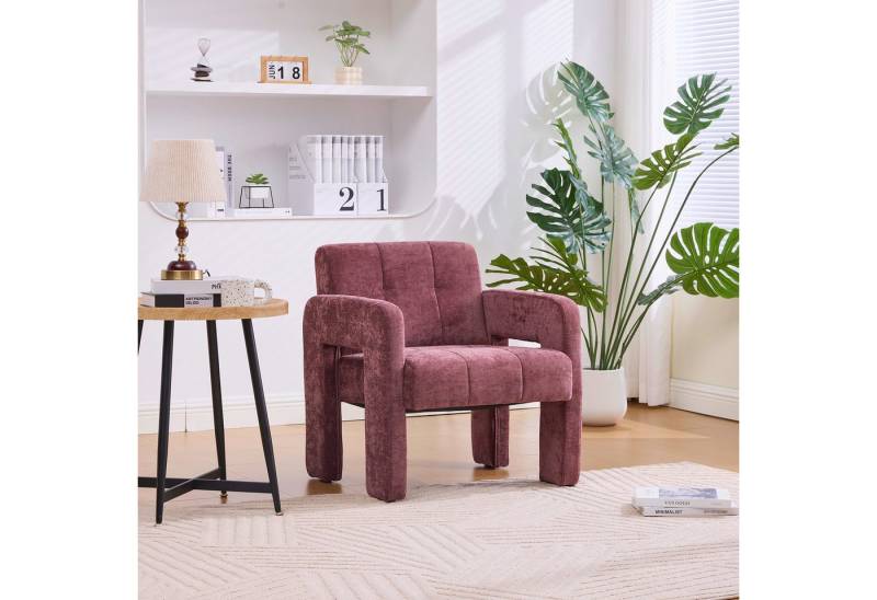 BlingBin Sessel Polstersessel Einzelsessel Loungesessel (1er Set, 1-St., 67,5 × 69 × 74,5 cm), Armlehnensessel für Wohnzimmer, Schlafzimmer, Büro,Gepolsterter Sessel von BlingBin