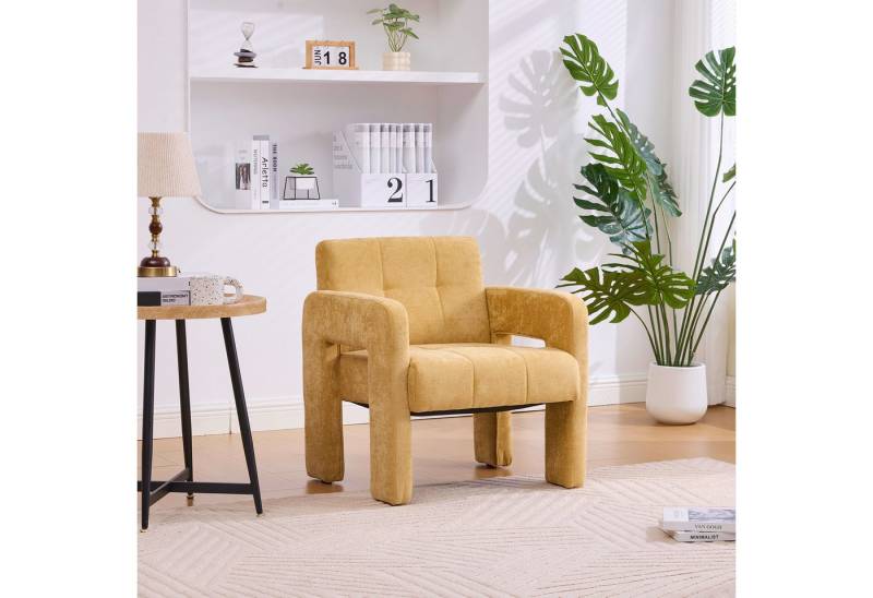 BlingBin Sessel Polstersessel Einzelsessel Loungesessel (1er Set, 1-St., 67,5 × 69 × 74,5 cm), Armlehnensessel für Wohnzimmer, Schlafzimmer, Büro,Gepolsterter Sessel von BlingBin