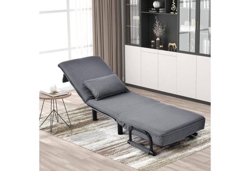 BlingBin Sessel Relaxsessel klappbarer Sessel mit Kissen Ausziehbare (Ausziehcouch und Schlafsessel), 6-Winkel verstellbare Rückenlehne von BlingBin