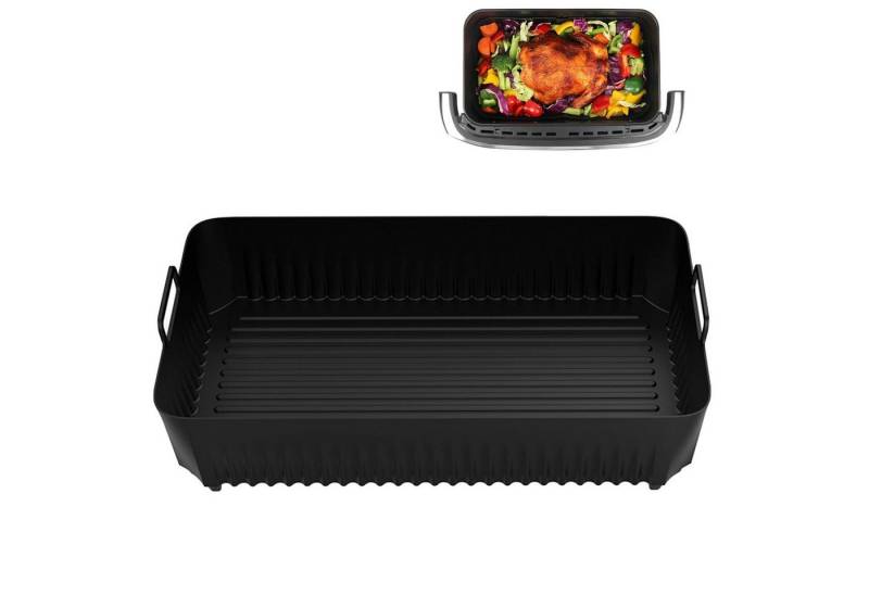 BlingBin Silikonform Heißluftfritteuse Zubehör für Ninja AF500EU 10.4L, Silikonform Zubehör, (1er Set 1-tlg), Wiederverwendbar Zubehör für Ninja Heißluftfritteuse AF500 von BlingBin