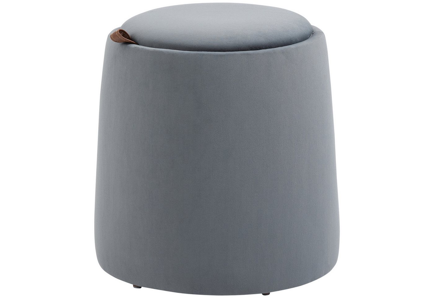 BlingBin Sitzhocker 2-in-1 Hocker in Samtoptik inklusive Stauraum und abnehmbaren Deckel (1er set, 1 St., 44cm x 47.5cm), Polsterhocker in Samtoptik, Beistelltisch für Wohnzimmer von BlingBin