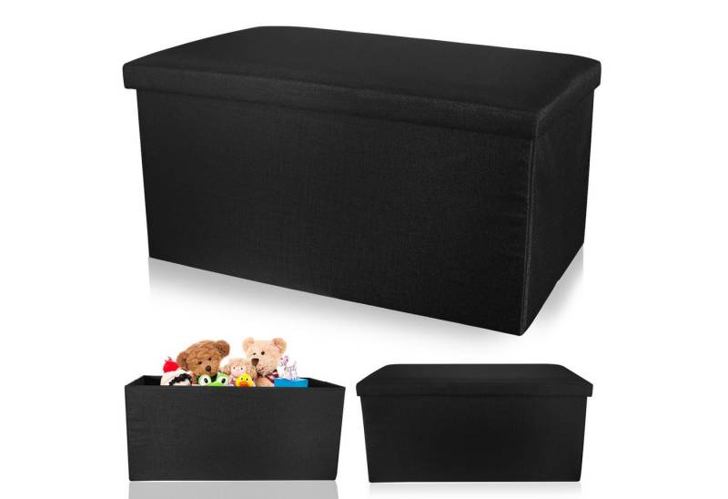 BlingBin Sitzhocker Sitzhocker mit Stauraum Sitzbank Faltbar Truhen Aufbewahrungsbox (1 Set, 1 St., 76*38*38 cm), Für Wohnzimmer, Schlafzimmer, Küche oder Eingangsbereich von BlingBin