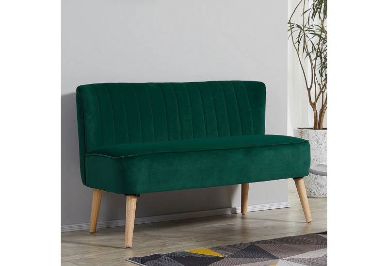 BlingBin Sofa Doppelsofa, 2-Sitzer-Sofa,Holzbeine 1 Teile, Retrodesign,117cmx56,5cmx77 cm BlingBin Sofa Doppelsofa, 2-Sitzer-Sofa,Holzbeine 1 Teile, Retrodesign,117cmx56,5cmx77 cm von BlingBin