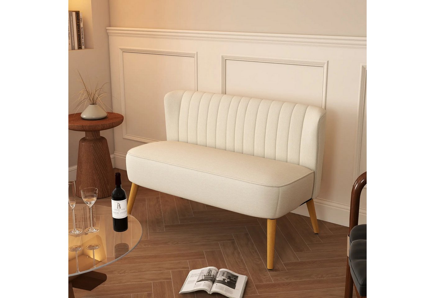 BlingBin Sofa Doppelsofa Loungesofa, 2-Sitzer Sofa,weiche Polsterung, pflegeleichter 1 Teile, bis 150 kg,17x56,5x77cm BlingBin Sofa Doppelsofa Loungesofa, 2-Sitzer Sofa,weiche Polsterung, pflegeleichter 1 Teile, bis 150 kg,17x56,5x77cm von BlingBin