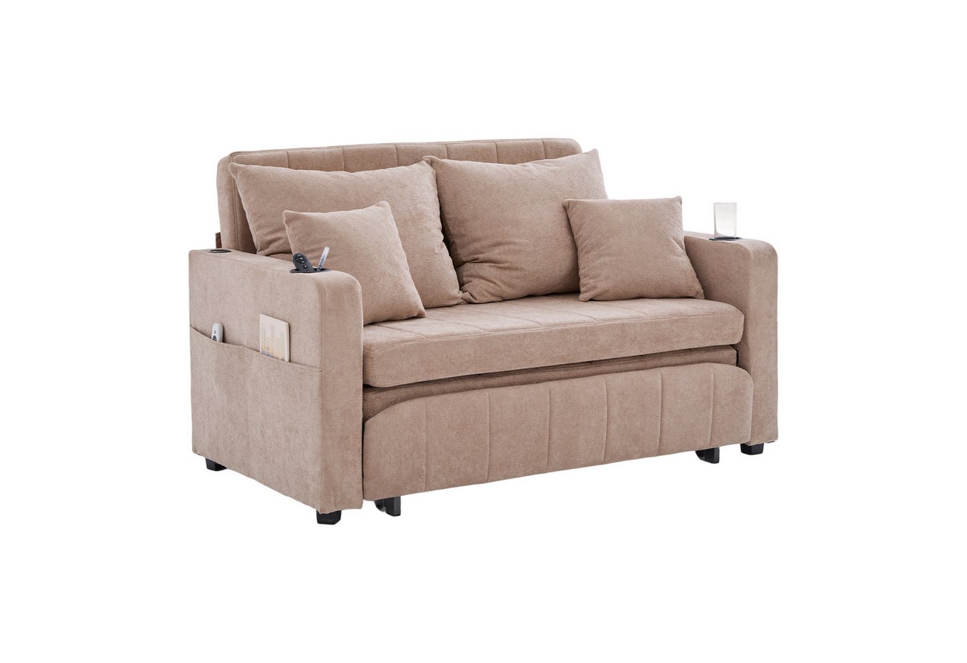 BlingBin Sofa Stoffsofa Schlafsofa Klappbares Ausziehsofa, 1er Set 1 Teile, Multifunktionales Stoffsofa Klappbares Ausziehsofa Wohnzimmersofa BlingBin Sofa Stoffsofa Schlafsofa Klappbares Ausziehsofa, 1er Set 1 Teile, Multifunktionales Stoffsofa Klappbares Ausziehsofa Wohnzimmersofa von BlingBin