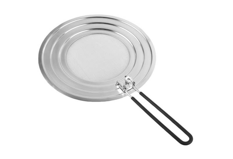 BlingBin Spritzschutzdeckel Spritzschutz Pfannen mit Klappbarem Griff für Pfannen Ø 20, 24 & 28 cm, (1er Set, 1-tlg., Explosionsgeschützte Abdeckung x1), Universeller Spritzschutz zum Schutz vor Fettspritzern von BlingBin