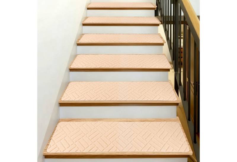 BlingBin Stufenmatte Treppenstufen Matten, 15 Stück Rutschfester Treppenteppich, 20 x 76 cm, Rechteckig, Höhe: 3 mm, Anti-Rutsch-Treppenläufer für alle Arten von Treppen, Wiederverwendbar BlingBin Stufenmatte Treppenstufen Matten, 15 Stück Rutschfester Treppenteppich, 20 x 76 cm, Rechteckig, Höhe: 3 mm, Anti-Rutsch-Treppenläufer für alle Arten von Treppen, Wiederverwendbar von BlingBin