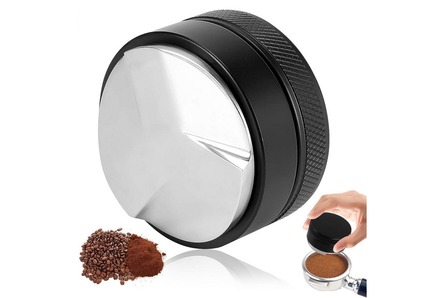 BlingBin Tamper Distributor Verteilt Espresso Leveler-51mm Kaffeepulver Verteiler Tool, Leveler Tool Tamper Kaffee Zubehör, Kaffee-Nivellierer 304 Edelstahl BlingBin Tamper Distributor Verteilt Espresso Leveler-51mm Kaffeepulver Verteiler Tool, Leveler Tool Tamper Kaffee Zubehör, Kaffee-Nivellierer 304 Edelstahl von BlingBin