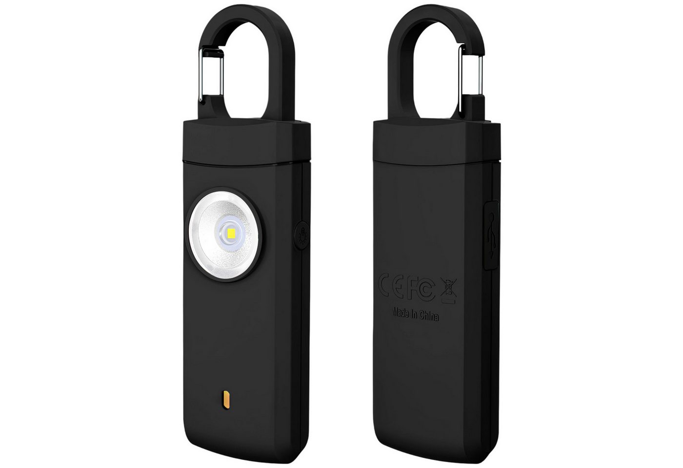 BlingBin Taschenalarm 130dB Sirene Schrillalarm mit LED Taschenlampe Alarmanlage (Tragbarer Alarm für Frauen Unterwegs, Kinder, Senioren) von BlingBin