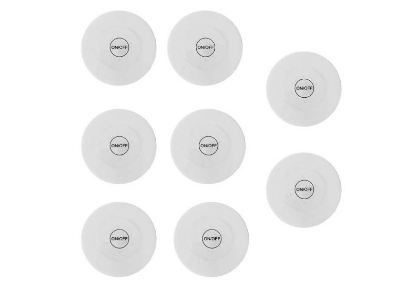 BlingBin Tassenuntersetzer 8er Bunt LED Untersetzer mit 7 Lichtmodi, 8er Set, 8-tlg., Acryl Runder Wasserdichter Untersetzer für Getränke von BlingBin