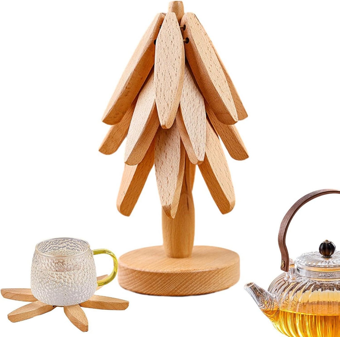 BlingBin Tassenuntersetzer Baumkunst Hölzerne Untersetzer für heiße Speisen, Zubehör für Tassen, Töpfe ,Pfannen, 1er Set, 1-tlg., Untersetzer Set Holz Untersetzer, für Teekanne, heiße Töpfe BlingBin Tassenuntersetzer Baumkunst Hölzerne Untersetzer für heiße Speisen, Zubehör für Tassen, Töpfe ,Pfannen, 1er Set, 1-tlg., Untersetzer Set Holz Untersetzer, für Teekanne, heiße Töpfe von BlingBin