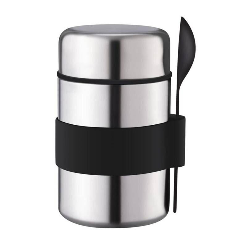 BlingBin Thermobehälter Edelstahl Lunchbox Warmhaltebehälter Essen Speisebehälter mit Löffel, Edelstahl, (1er Set, 2-tlg., Essen Behälter mit Löffel), 400ml Thermobehälter für Essen - Edelstahl Lunchbox von BlingBin