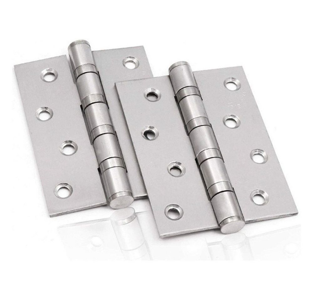 BlingBin Türbeschlag 2-20 Stk Scharniere Edelstahl Türscharnier (2er Set, 2 St), 304 Edelstahl,mit 8 Löchern,100mm x 78mm von BlingBin
