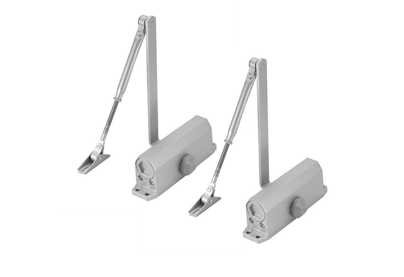 BlingBin Türschließer Automatik Einstellbarer Hydraulischer Obentürschließer Innen Außen, 2 Stück, mit Gestänge, (2er Set, 2-tlg., 2 Stück), Feder Türschließer für Gewerbliche und Private Zuhause 25-45 kg Tür von BlingBin