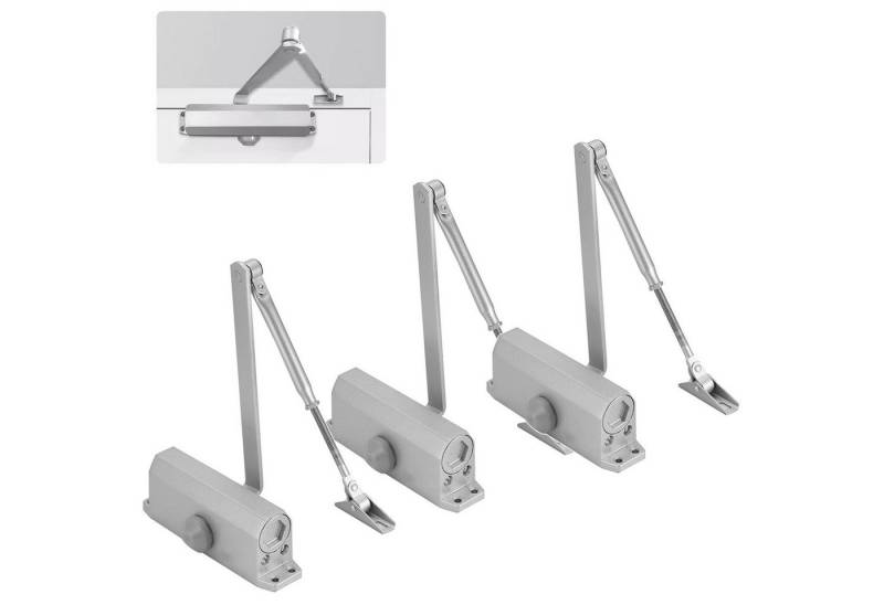 BlingBin Türschließer Automatischer Einstellbarer Hydraulischer Türschließer, 3pcs, mit Gestänge, (3-tlg., 3pcs), Torschließer 45-85 Kg von BlingBin