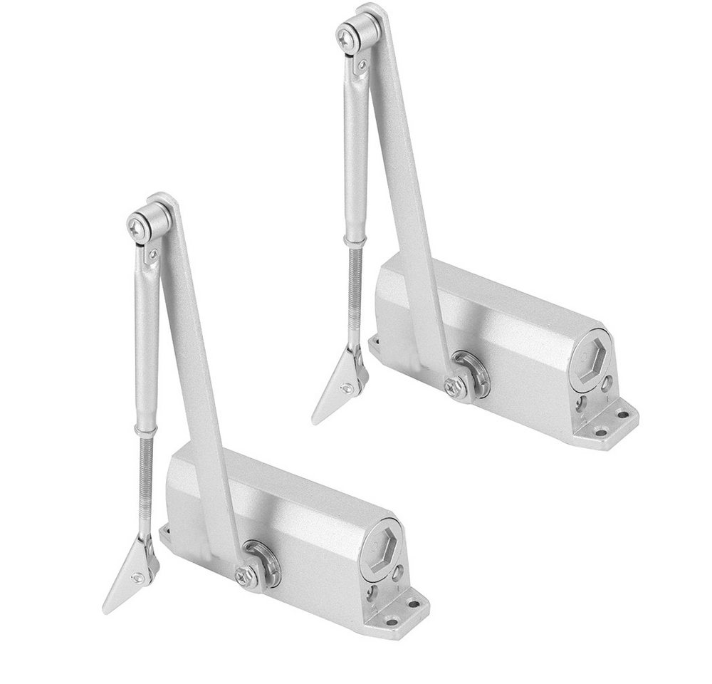 BlingBin Türschließer Automatischer Einstellbarer Verstellbarer Hydraulischer Türschließer, 2 Stück, mit Verbindungsstange, (1er Set, 2-tlg., 2x Türschließer), Automatischem Puffer,für Gewerbliche und Private Zuhause 40-65 kg Tür von BlingBin