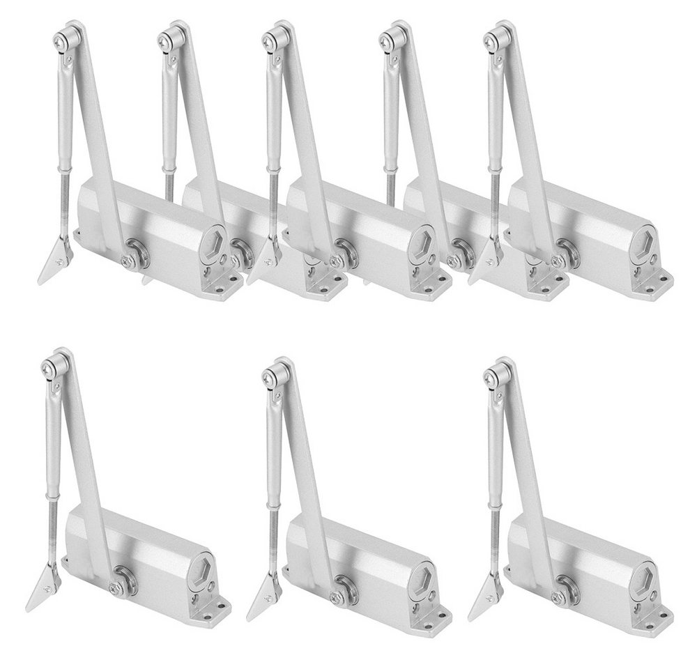BlingBin Türschließer Automatischer Einstellbarer Verstellbarer Hydraulischer Türschließer, 8 Stück, mit Verbindungsstange, (1er Set, 8-tlg., 8x Türschließer), Automatischem Puffer,für Gewerbliche und Private Zuhause 40-65 kg Tür von BlingBin