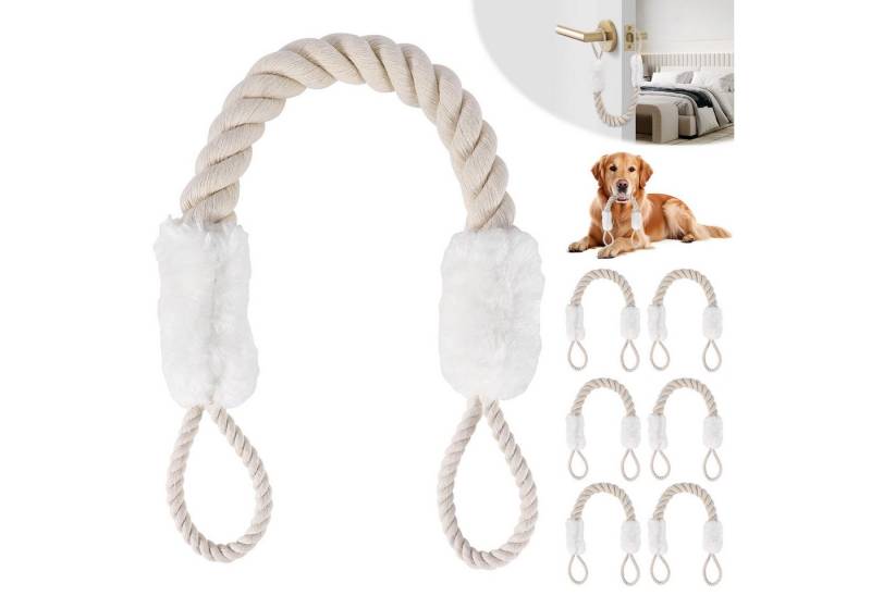 BlingBin Türstopper Klinke, 6 Stück Baumwolle Türkordel Klemmschutz, Türstopper Türkordeln (1er Set, 6 St., Kindersicherung für Schränke, Schubladen), Türschnüre Türgriff Schutz 60cm für Schutz von Fingern und Haustieren von BlingBin