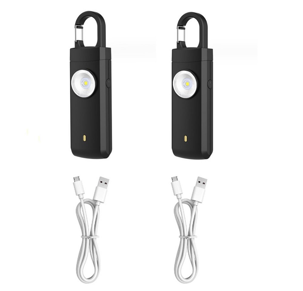 BlingBin USB-C-Alarm mit LED-Licht zur Selbstverteidigung Alarmanlage (USB-C wiederaufladbare Sirene) von BlingBin