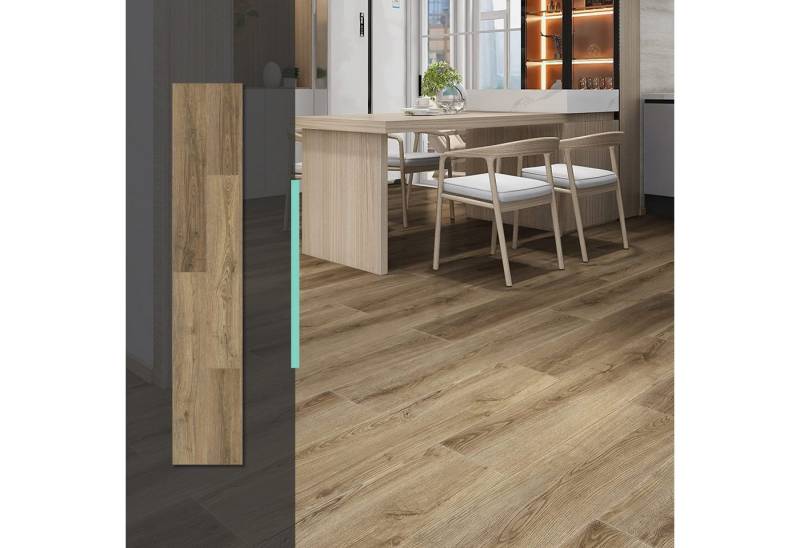 BlingBin Vinylboden SPC Vinyllaminat PVC Teppichboden Klick Bodenbelag Vinyl-Designboden, fast auf jeder Oberfläche anwendbar, 10er Set, 10 Fliesen, 2.554m ² (10er Fliesen) von BlingBin