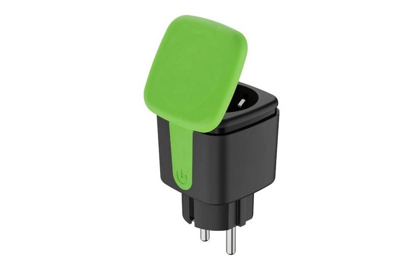 BlingBin WLAN-Steckdose Intelligente Steckdose, Stromverbrauch & Stromerzeugung überwachen, max. 2400,00 W, 1er Set, 1-St., 1 Stück, WLAN Steckdose, Mikro-PV-Zähler für Balkonkraftwerke von BlingBin
