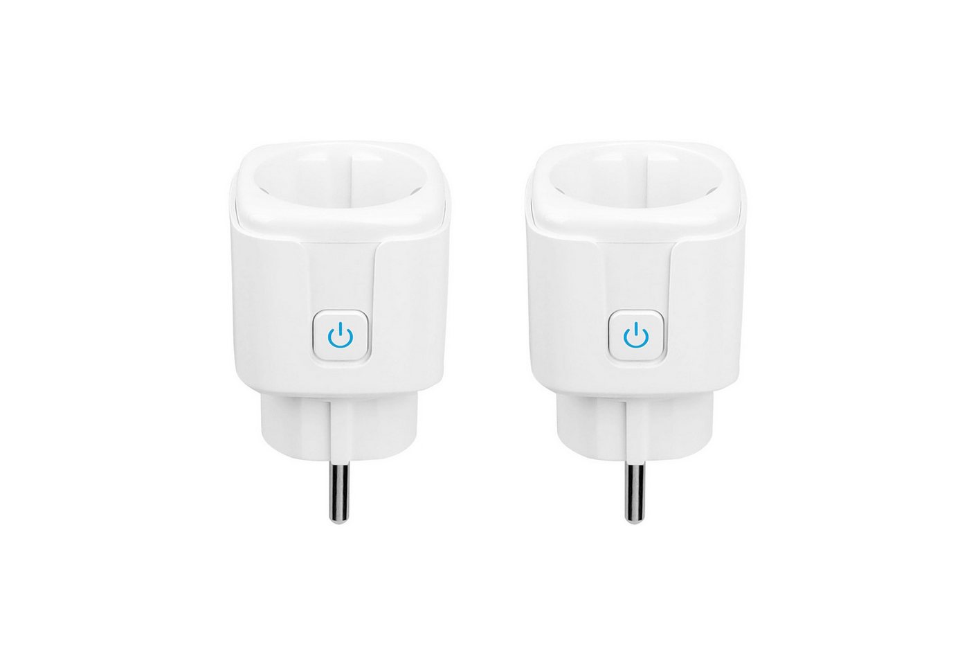 BlingBin WLAN-Steckdose WLAN Smart Steckdose mit Strommessung,WiFi Steckdose 16A, max. 3680,00 W, 2er Set, 2-St., 2 Stück, SmartLife APP Fernsteuerung, 2,4GHz funksteckdose von BlingBin