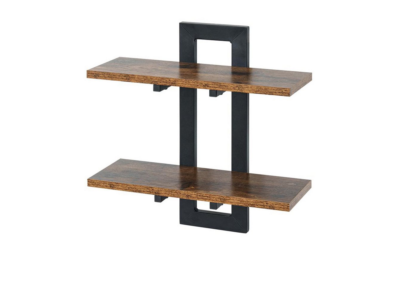 BlingBin Wandregal Schweberegale Vintage Wandregale, 15kg Tragkraft, 1er Set 1-tlg., Schweberegal Holz-Eisen-Design für Bad/Küche/Wohnzimme von BlingBin