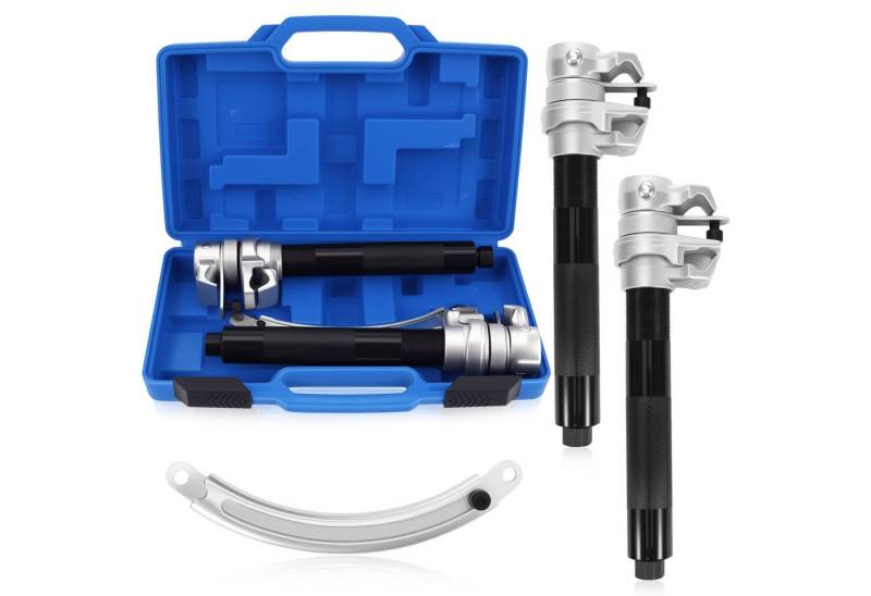 BlingBin Demontagewerkzeug 2tlg Universal Federspanner KFZ Auto Profi Feder Spanner Stossdämpfer, B: 2 cm, (1er Set, 3-tlg., 3tlg), Tuning & Tieferlegung, Spanner für Stossdämpfer, 1,2T Belastbarkeit von BlingBin