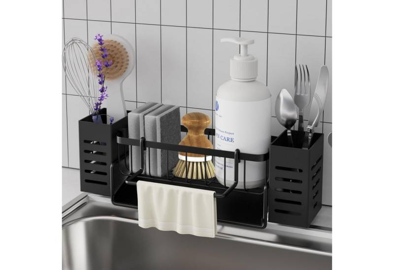 BlingBin Zubehöraufbewahrungsständer Spülbecken Organizer, Edelstahl Küchen Organizer mit Ablaufwanne, Zubehör für Spülbecken Organizer mit Abtropfwanne, Geschirr-Abtropfgestell, Abtropfgestell Küche, Geschirrständer für die Küchenarbeitsplatte mit Abfluss abnehmbarem, platzsparend & langlebig, rostfrei, mit Handtuchhalter und Aufbewahrungsbox für Spülbürste BlingBin Zubehöraufbewahrungsständer Spülbecken Organizer, Edelstahl Küchen Organizer mit Ablaufwanne, Zubehör für Spülbecken Organizer mit Abtropfwanne, Geschirr-Abtropfgestell, Abtropfgestell Küche, Geschirrständer für die Küchenarbeitsplatte mit Abfluss abnehmbarem, platzsparend & langlebig, rostfrei, mit Handtuchhalter und Aufbewahrungsbox für Spülbürste von BlingBin