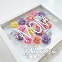 Muttertagsgeschenk, Personalisierte Mom Flower Shadow Box, Muttertagsblume, Herzförmige Blumenbox von BlingIt4You