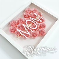 Personalisiertes Muttertagsgeschenk - Papierblume Ich Liebe Meine Mama Beste Geschenk Rosa Blume Muttertag von BlingIt4You