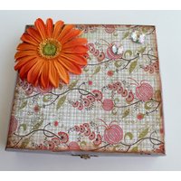 Veränderte Zigarrenschachtel | Handbemalte Veränderte Box Geschenkbox Schmuckkästchen Schmuckschatulle Aufbewahrungsbox von BlingNThingsbyPenny