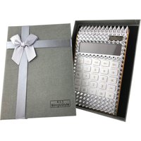 Blingustyle Bling Silber Spike Design Gebogener 12-stelliger Dual Power Taschenrechner von BlingUstyle