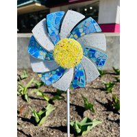 Windrad..blingthingzbylori..kreisel Windspiel..gartendeko..gartenkunst..unikat..geschenk Für Zuhause..geschenk Sie..dekoration Am Strand von BlingthingzbyLori
