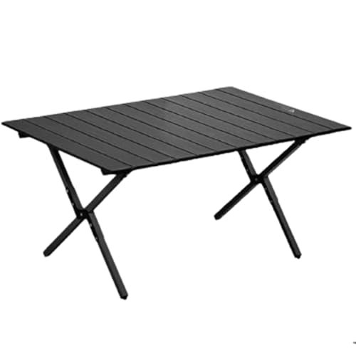 Blissbuilt Ausklappbarer Eierrollen-Campingtisch,Roll Up Camping Tisch Carbonstahl,Klappbarer Multifunktionstisch,Outdoor Tisch Ultraleicht Tragbarer mit Tasche,für BBQ,Picknick,Outdoor von Blissbuilt